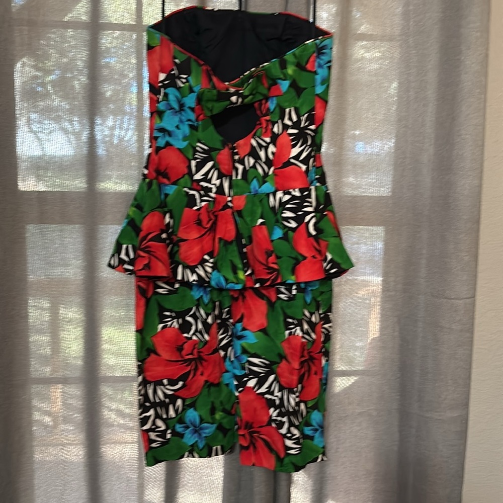 A. J. BARI for Lord & Taylor Strapless Peplum Party Dress - Picture 5 of 9